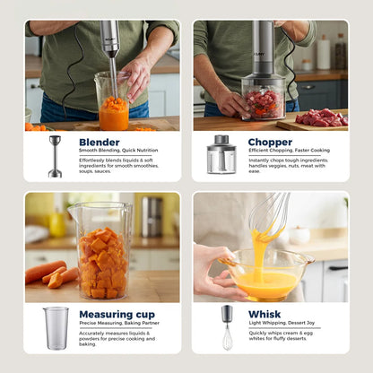 BlendForce Pro – 4-in-1 Hand Immersion Blender Set